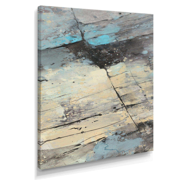 Rock Teal Panel II - Modern Wall Art Prints