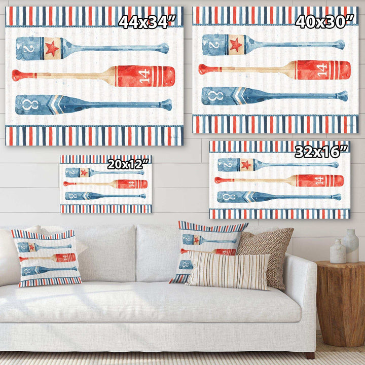 Watercolor Nautical paddles