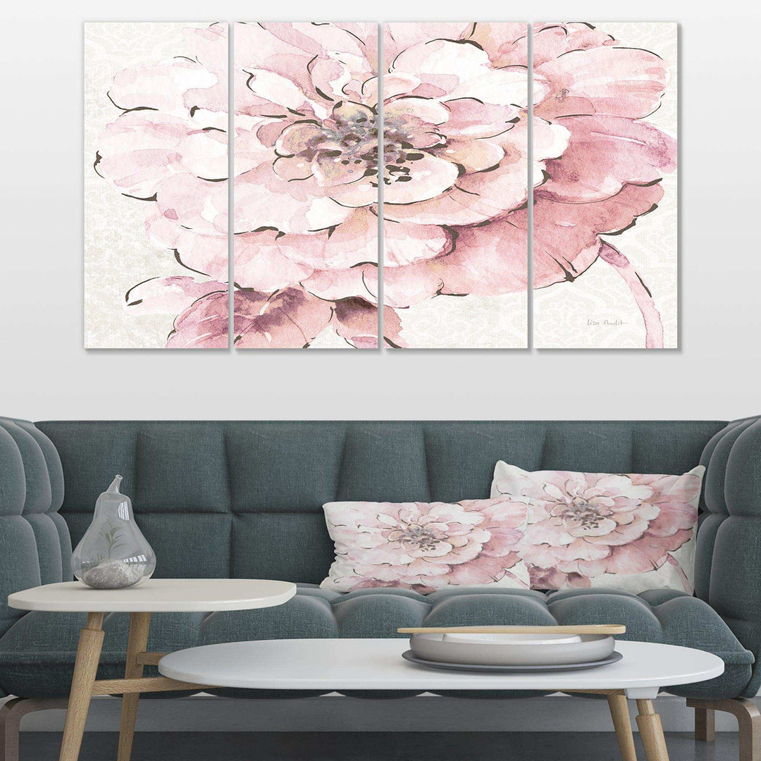 Indigold Shabby Peonies Pink Multi-Panels