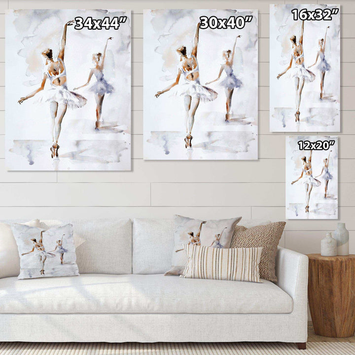 watercolors Ballerinas Dance II