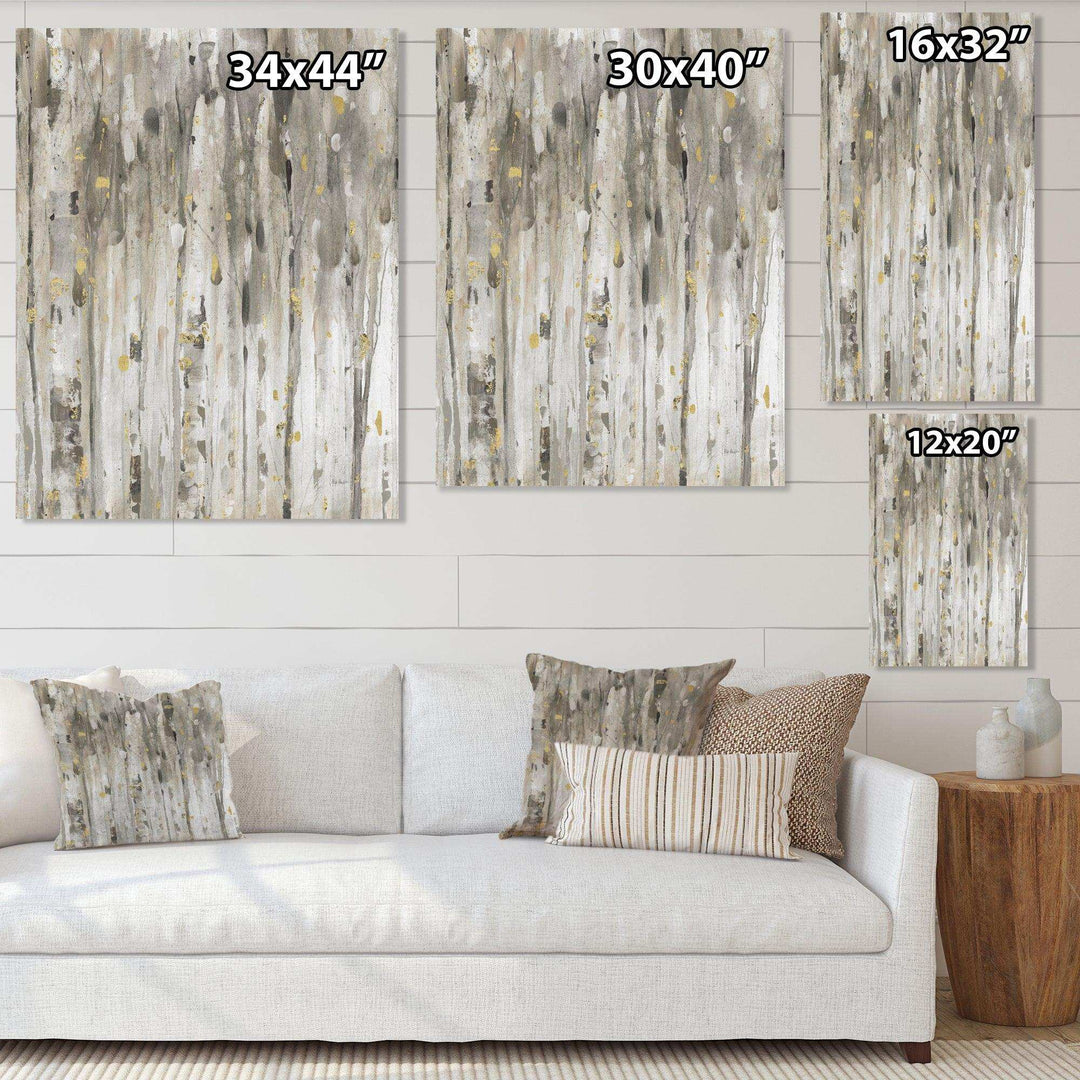 The Modern Grey Forest III - Farmhouse Wall Art Prints