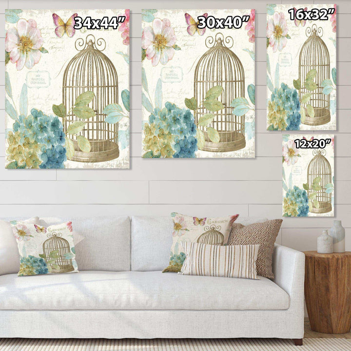 Vintage Floral Birdcage II