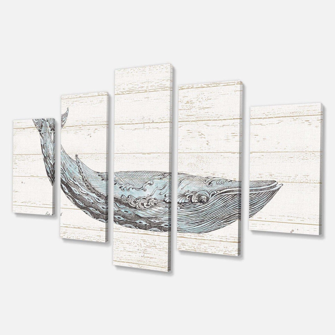 Blue Whale Watercolor Multi-Panels