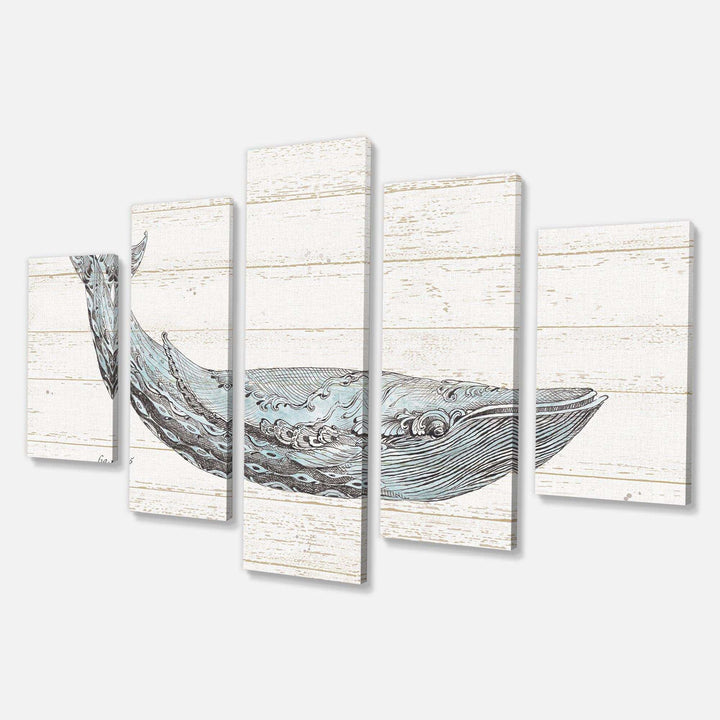 Blue Whale Watercolor Multi-Panels