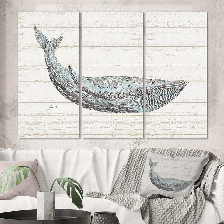 Blue Whale Watercolor Multi-Panels