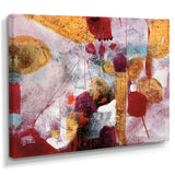 Abstract Watercolor with Red and Yellow Canvas Canvas