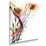 Abstract Orange Flowers Canvas Canvas