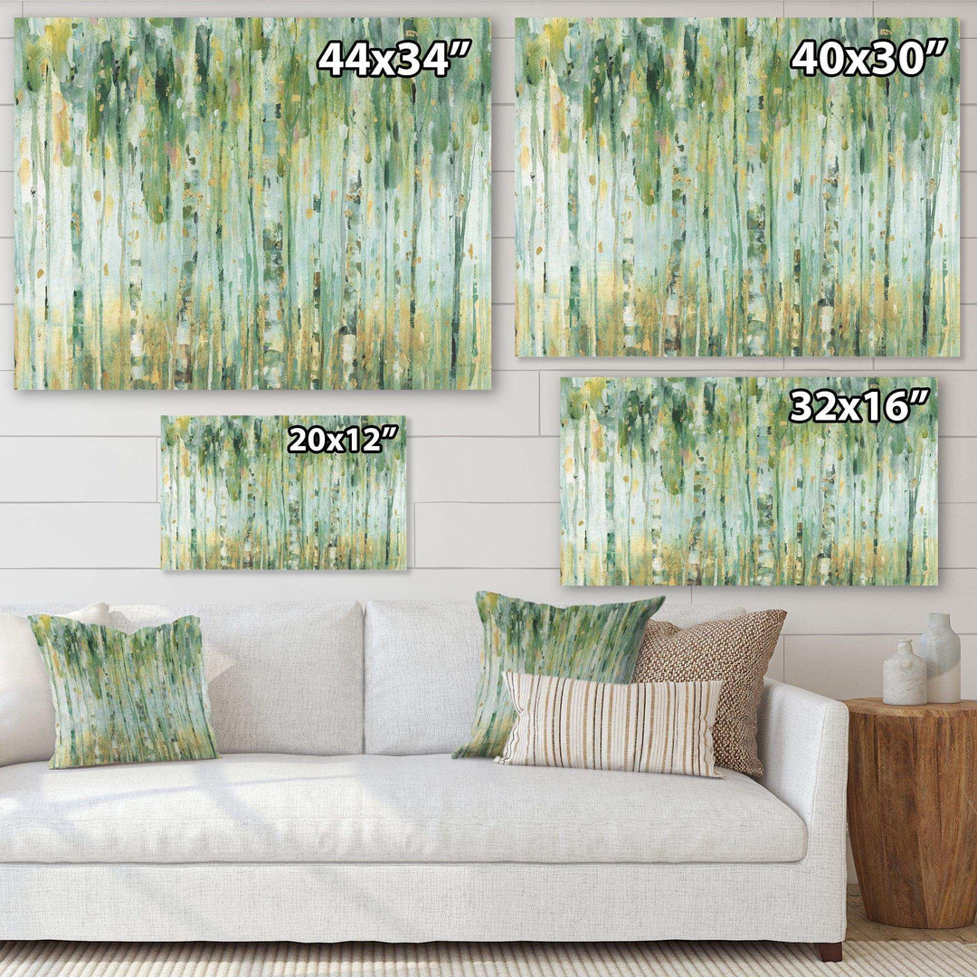 Golden Birch Forest V - Farmhouse Wall Art Prints