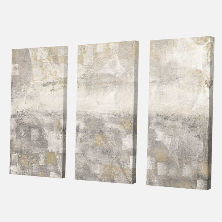 Gray Abstract Watercolor - Abstract Multi-Panels Wall Art 3 Prints