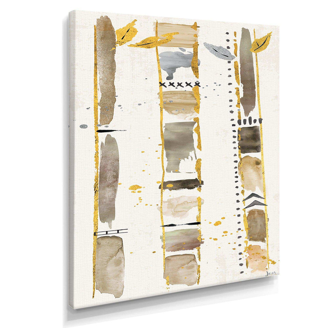 Golden Birch Forest VI - Traditional Canvas Wall Art