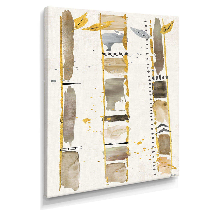 Golden Birch Forest VI - Traditional Canvas Wall Art