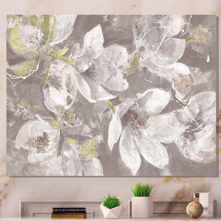 Beige And Brown Blossiming Flowers - Traditional Wall Art Prints