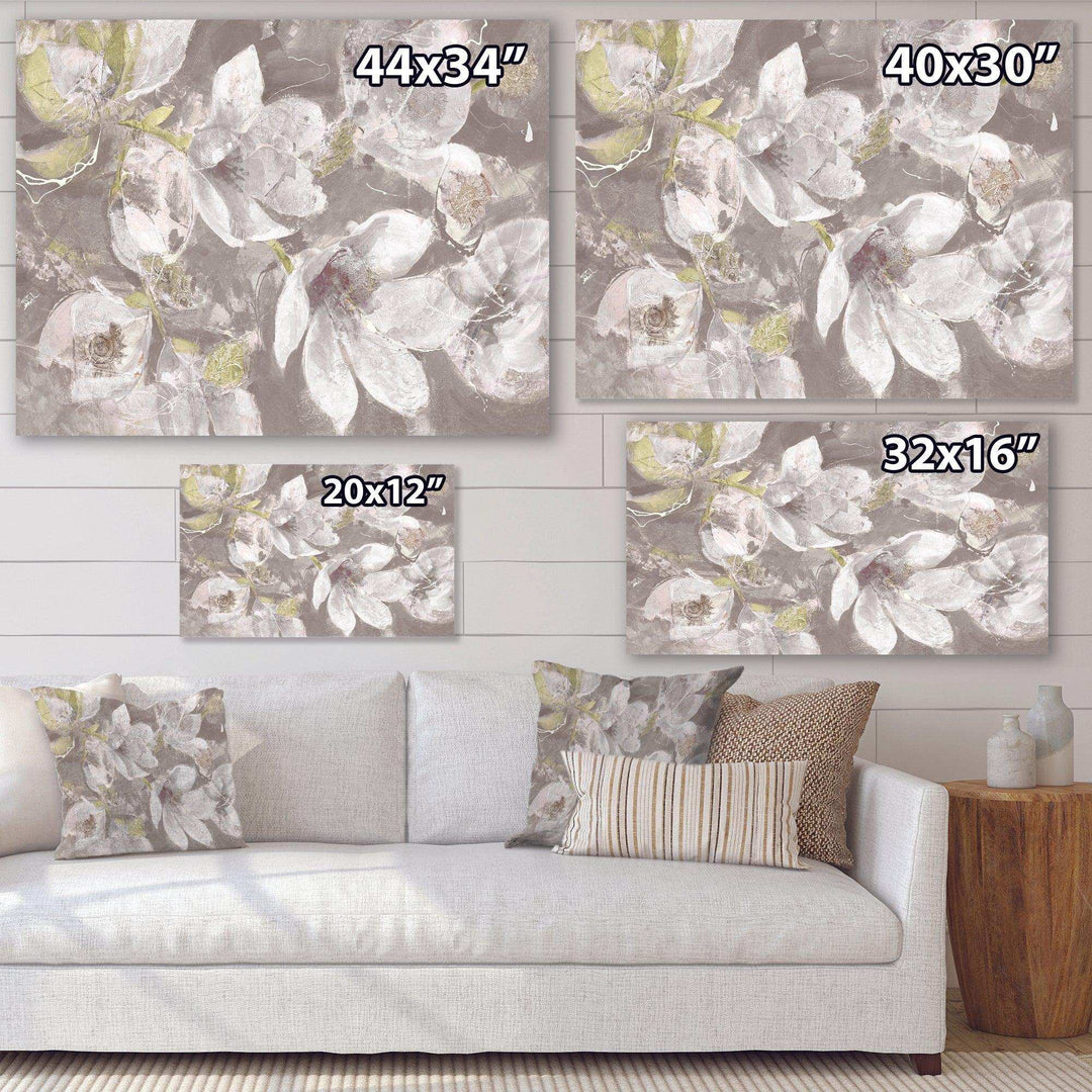 Beige And Brown Blossiming Flowers - Traditional Wall Art Prints