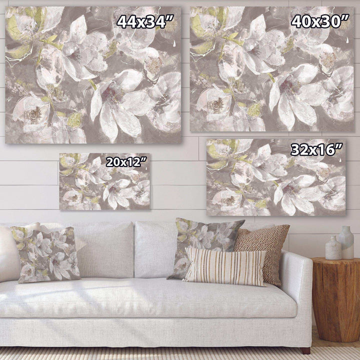 Beige And Brown Blossiming Flowers - Traditional Wall Art Prints
