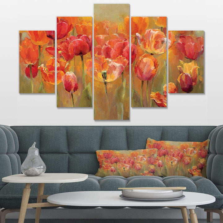 Red Tulips Multi-Panels