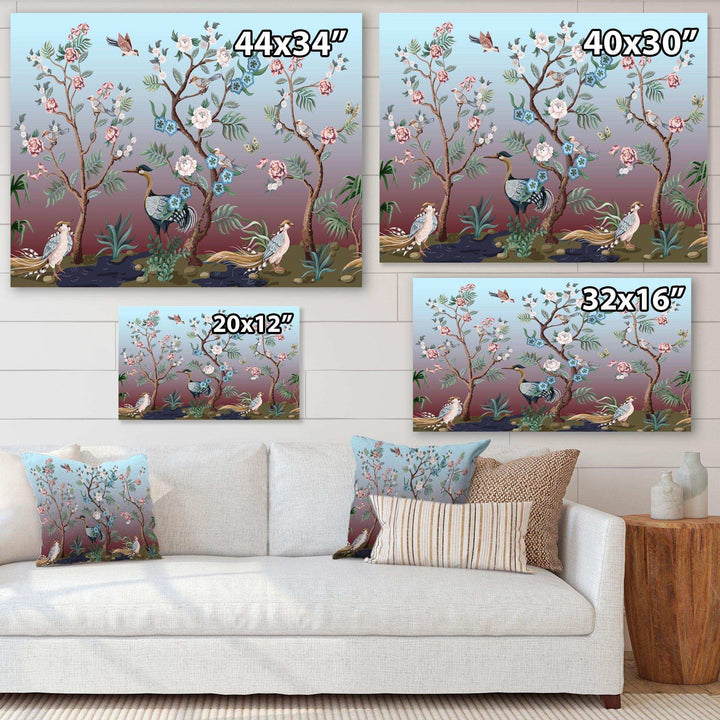 Chinoiserie With Birds and Peonies XI