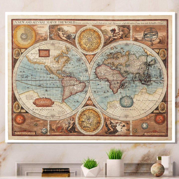 Ancient Map of The World VIII