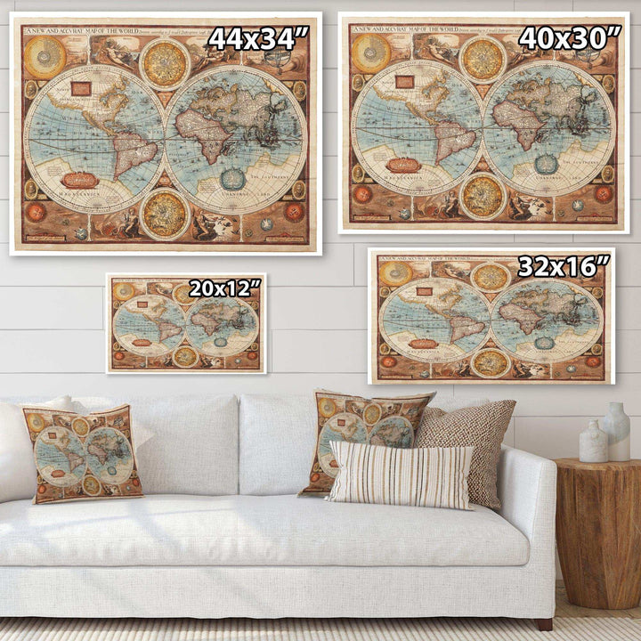 Ancient Map of The World VIII