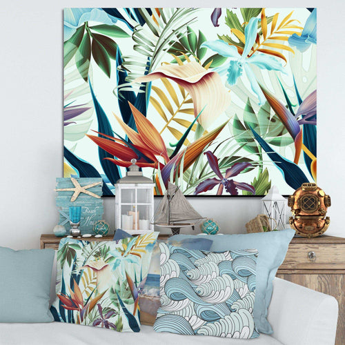 Tropical VIntage Flowers I