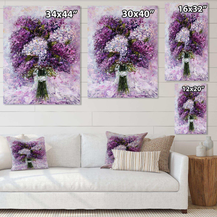 Purple Hyacinth Bouquet - Traditional Wall Art Prints
