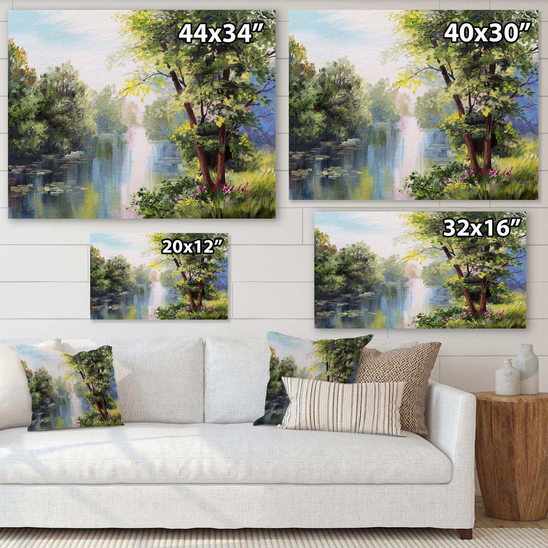 Landscape - Lake In The Forest Summer Day