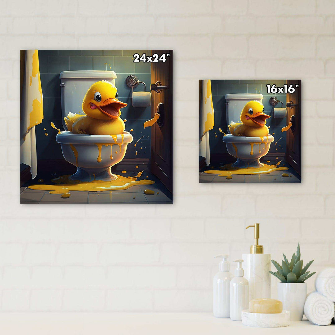 Funny Duckling Missed The Toilet II