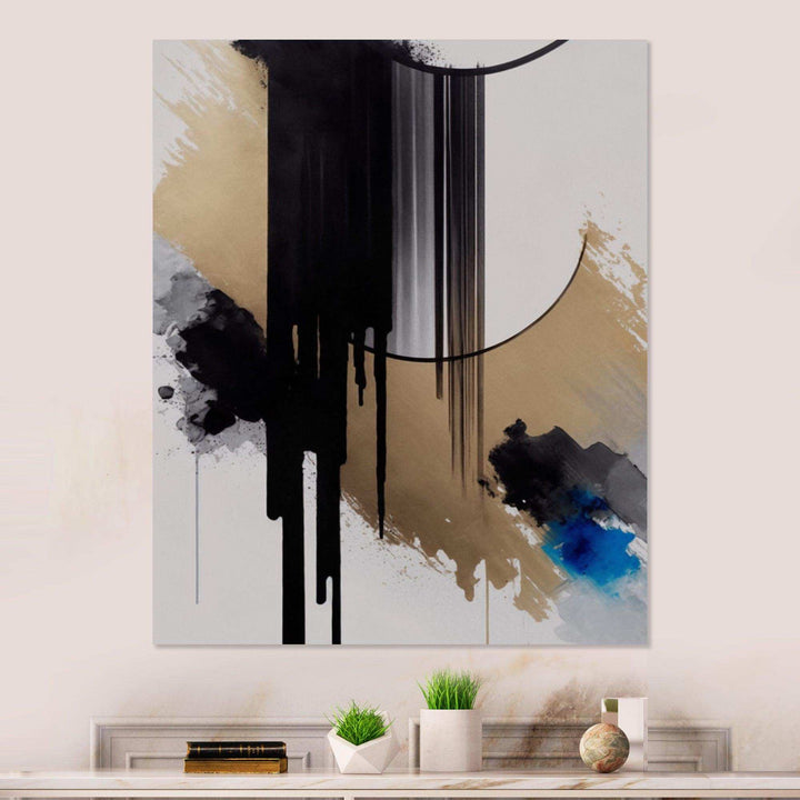 Blue Minimalist Abstract I - Modern Canvas Wall Art