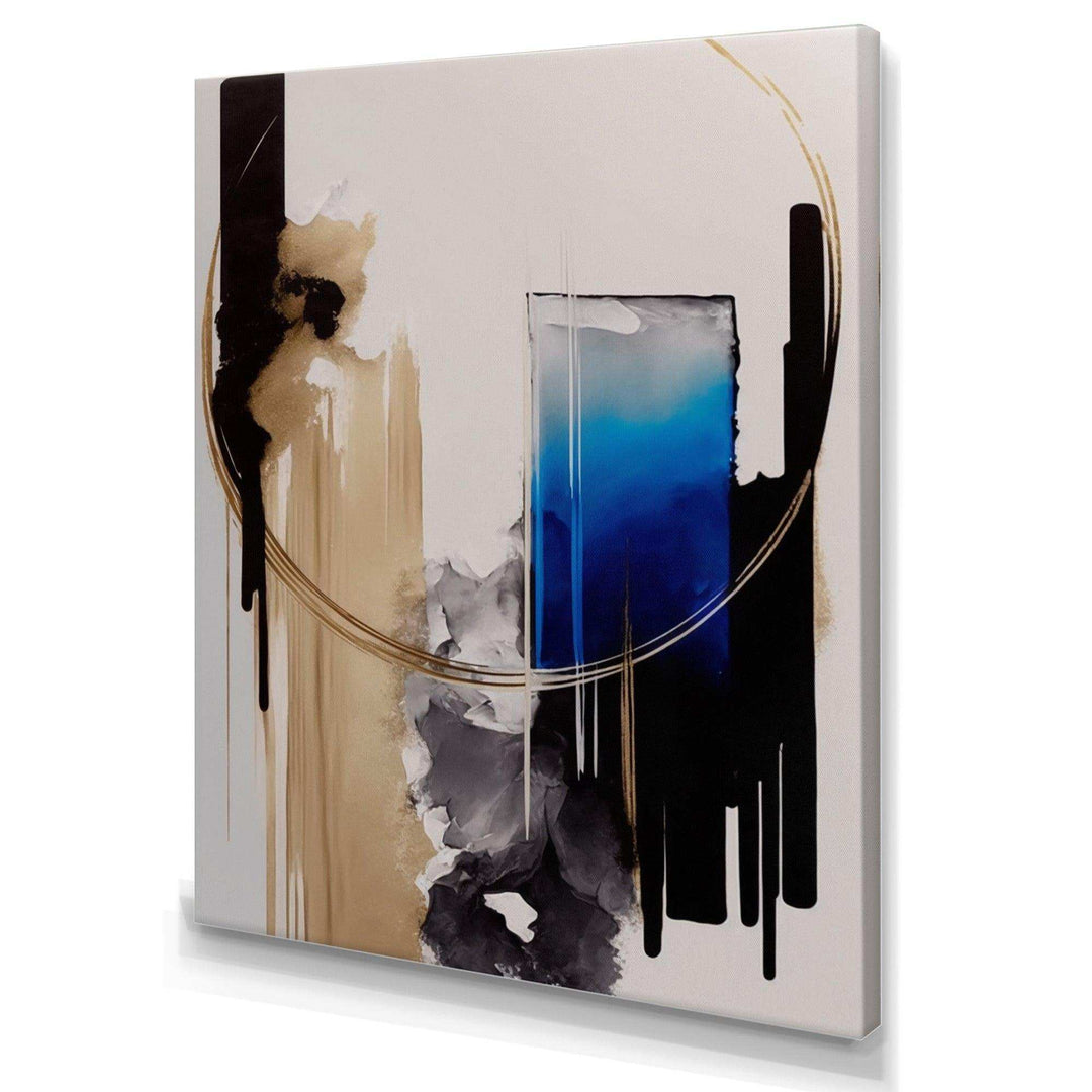 Blue Minimalist Abstract II - Modern Living Room Wall Decor