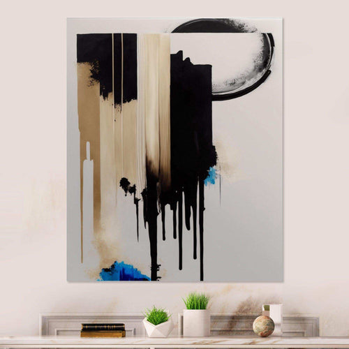 Blue Minimalist Abstract IV - Modern Bedroom Wall Art