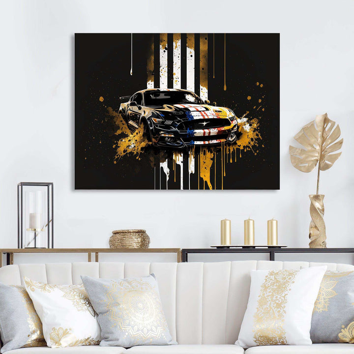 Black And Gold American Muscle I