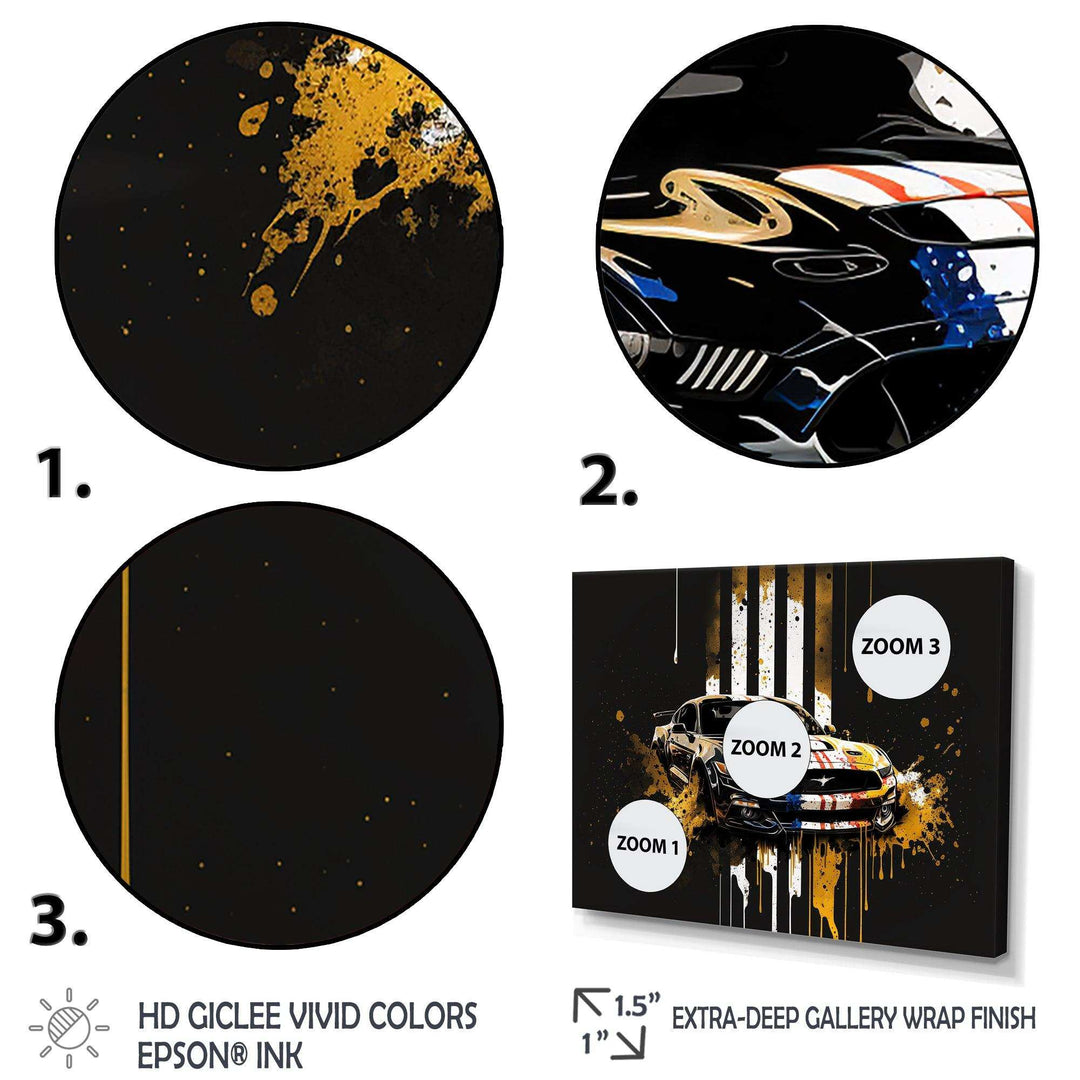 Black And Gold American Muscle I