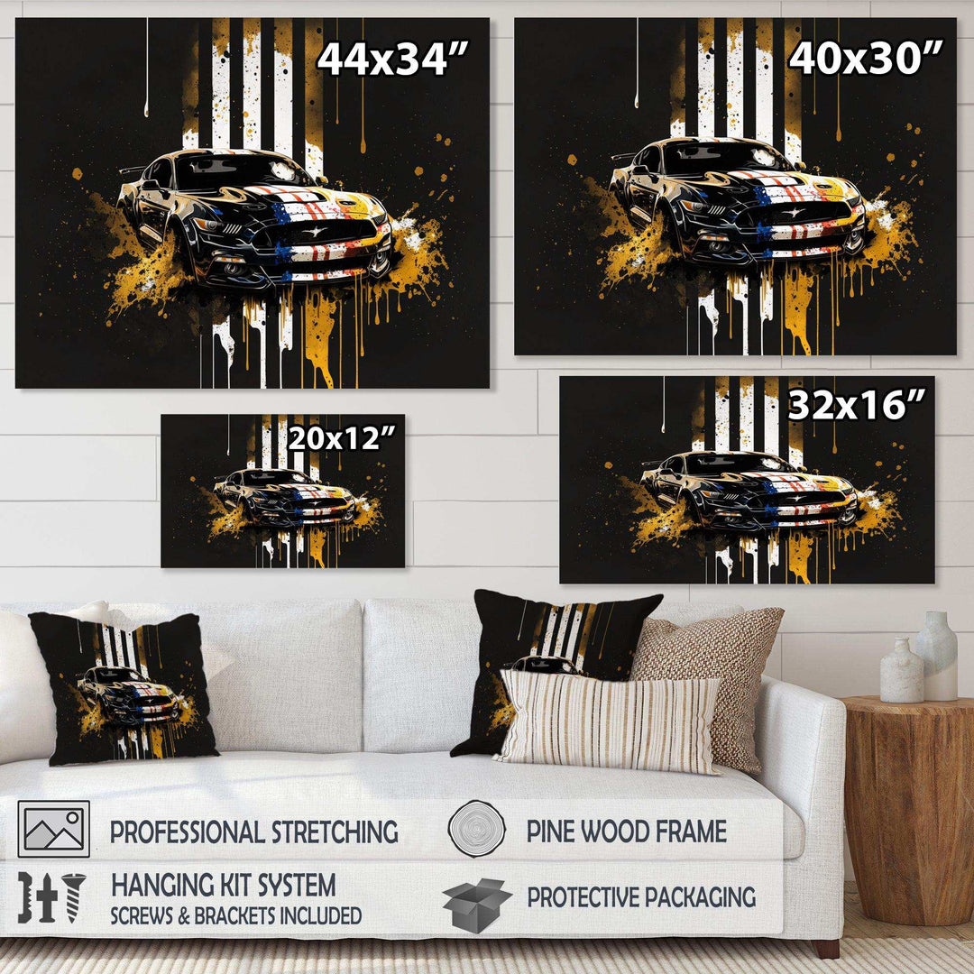 Black And Gold American Muscle I