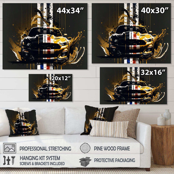 Black And Gold American Muscle II