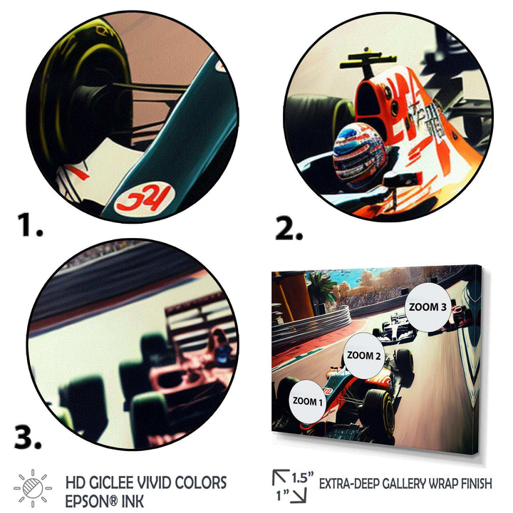 Racing car in Monaco GP I