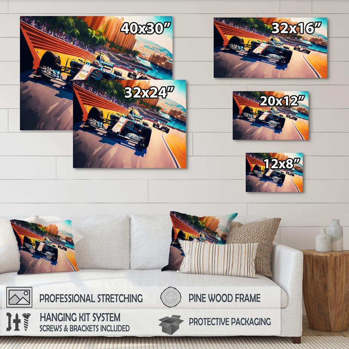 Racing car in Monaco GP VIII