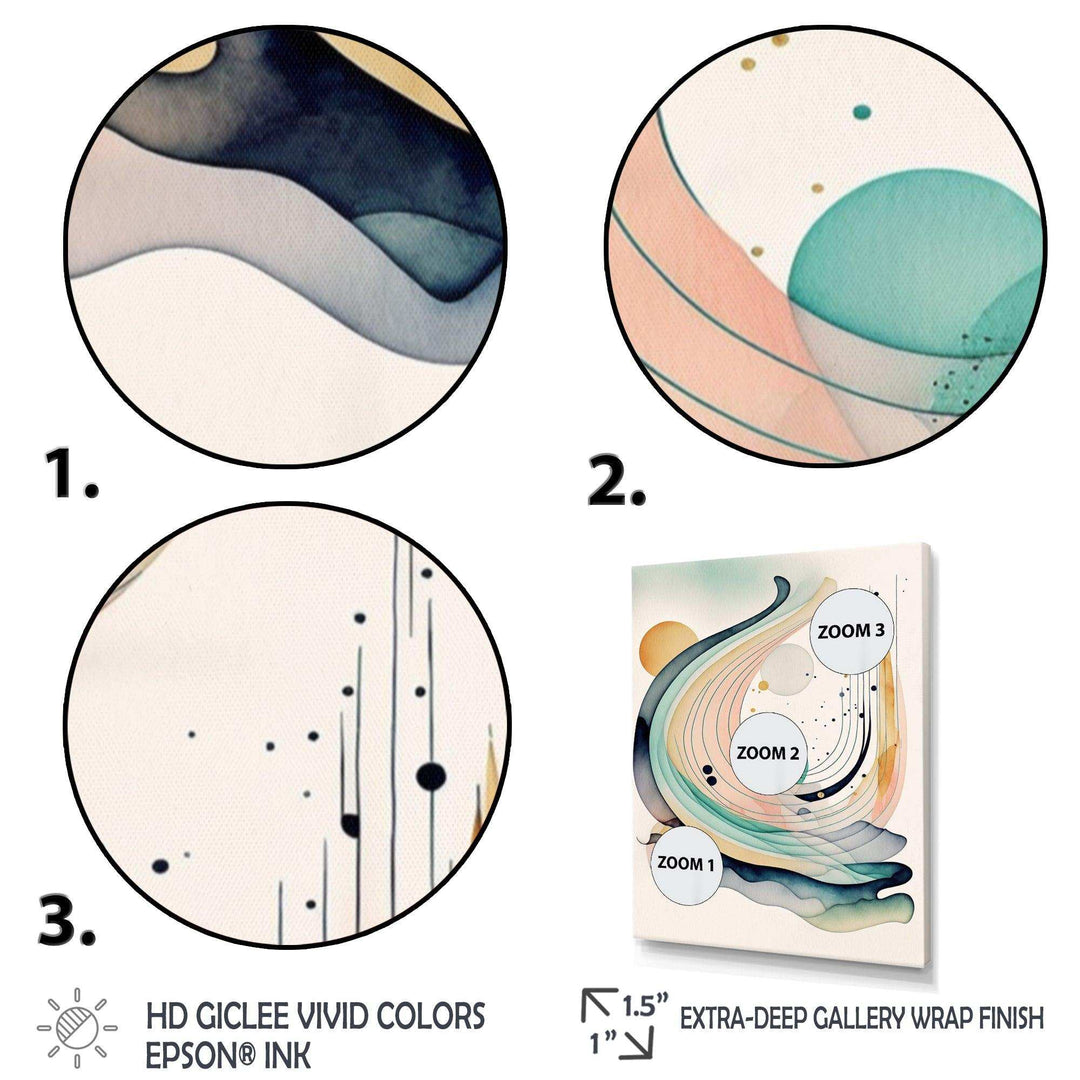 Vibrant Watercolor Movement I - Modern Bedroom Wall Art