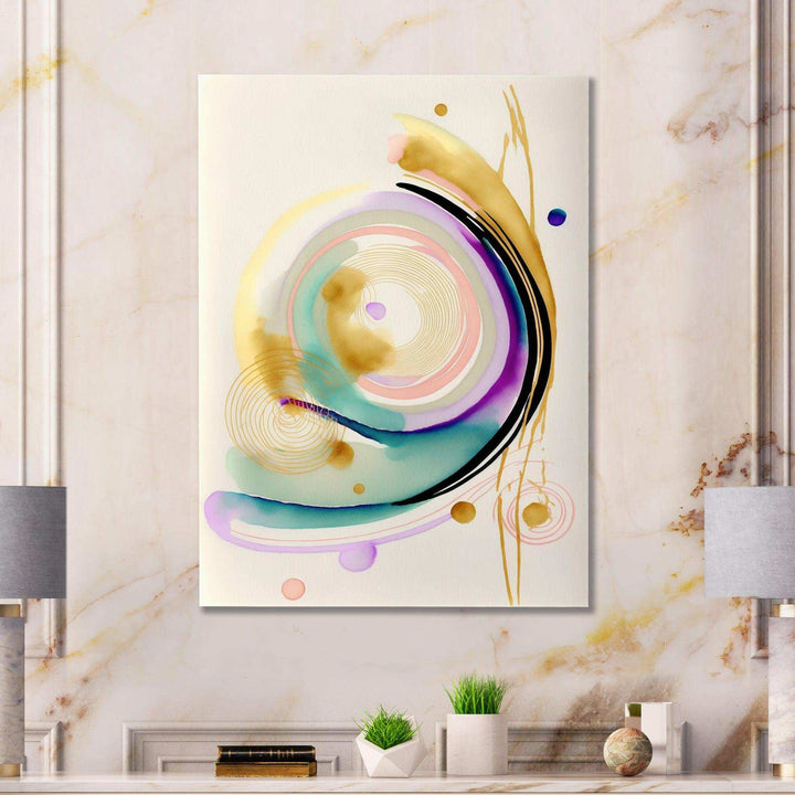Modern Purple Hint Spiral  - Modern Wall Art Prints