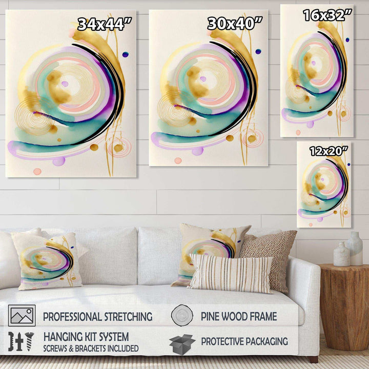 Modern Purple Hint Spiral  - Modern Wall Art Prints