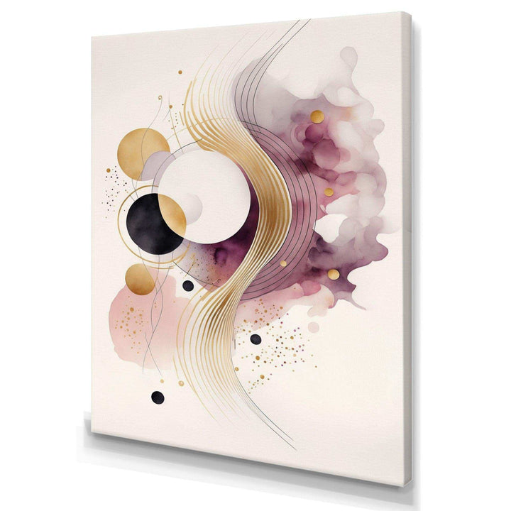 Deep Purple Movement I - Modern Canvas Wall Art