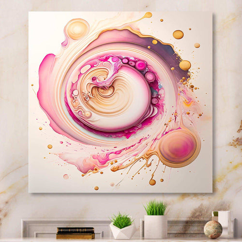 Pink Liquid Swirl  - Modern Wall Art Prints