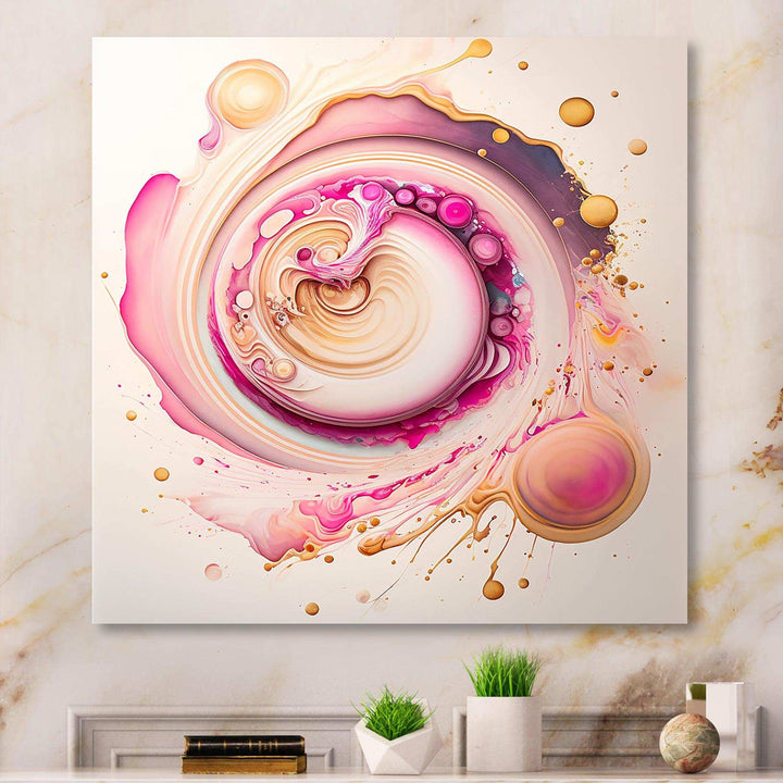Pink Liquid Swirl  - Modern Wall Art Prints