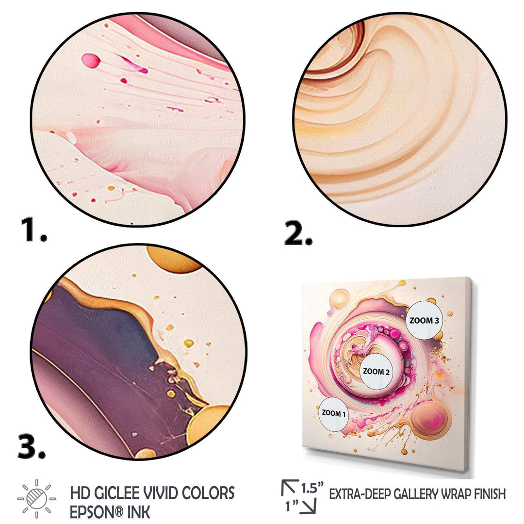 Pink Liquid Swirl  - Modern Wall Art Prints