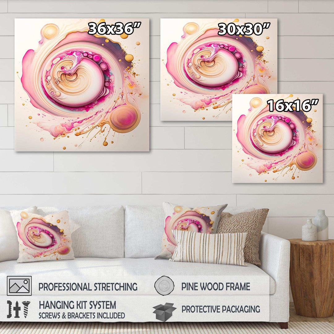 Pink Liquid Swirl  - Modern Wall Art Prints