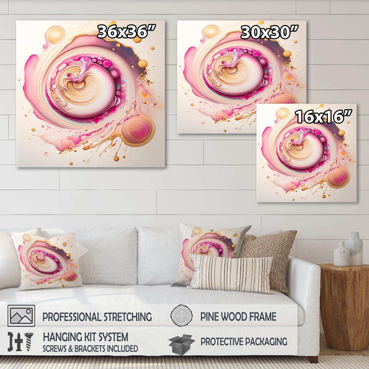 Pink Liquid Swirl  - Modern Wall Art Prints