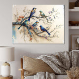 Multicolor Birds On Plum Blossoms Tree X