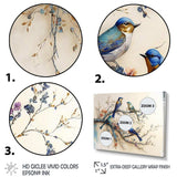 Multicolor Birds On Plum Blossoms Tree X