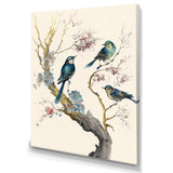 Multicolor Birds On Plum Blossoms Tree XII