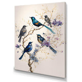 Multicolor Birds On Plum Blossoms Tree XVI