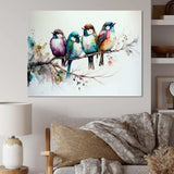 Multicolor Birds On Plum Blossoms Tree XVII