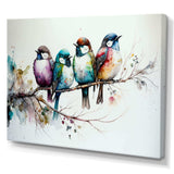 Multicolor Birds On Plum Blossoms Tree XVII